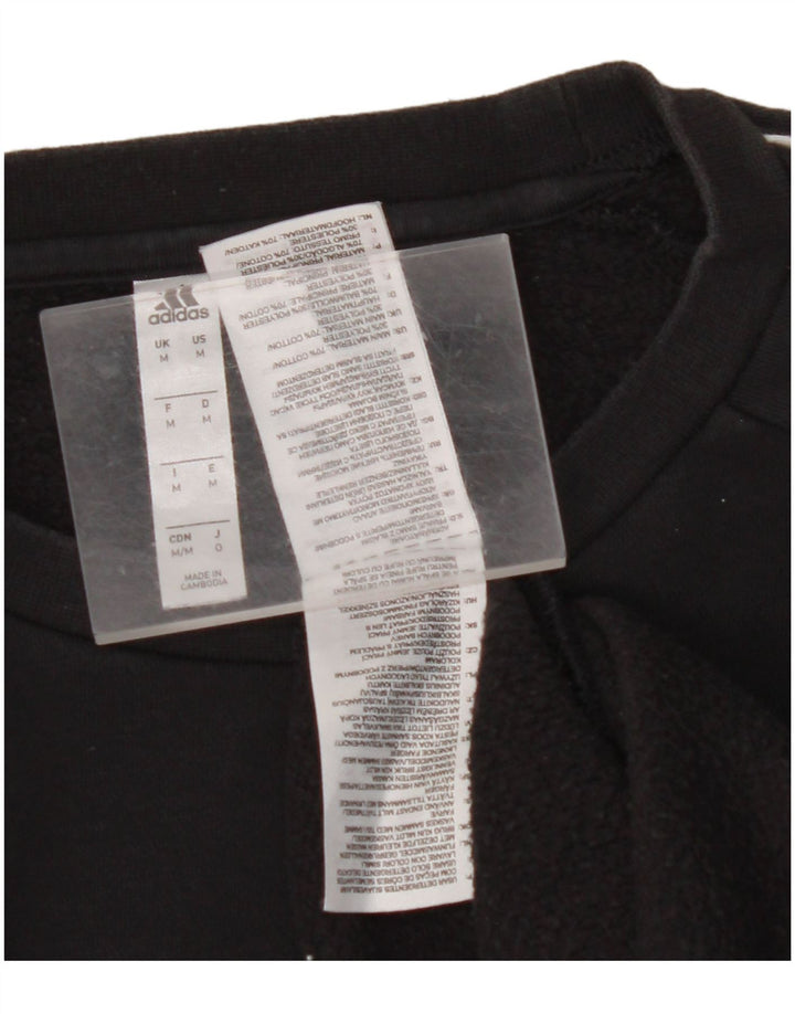 ADIDAS Hombre Sudadera Jumper Mediano Negro Algodón