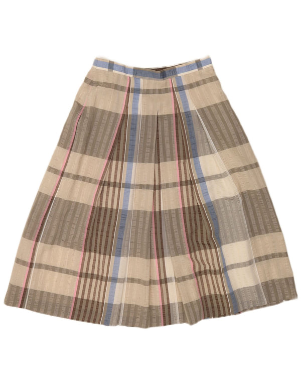 Victory Falda acampanada de cintura alta para mujer EU 40 Medium W26 Gris a cuadros