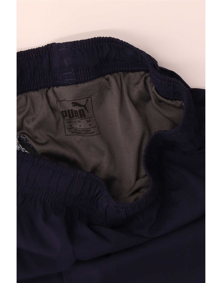 Pantalones cortos deportivos Puma para hombre poliéster azul marino mediano