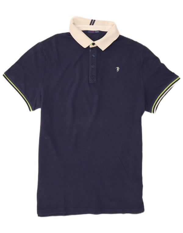 Trussardi Jeans Polo Rugby Hombre 2XL Azul Marino Algodón