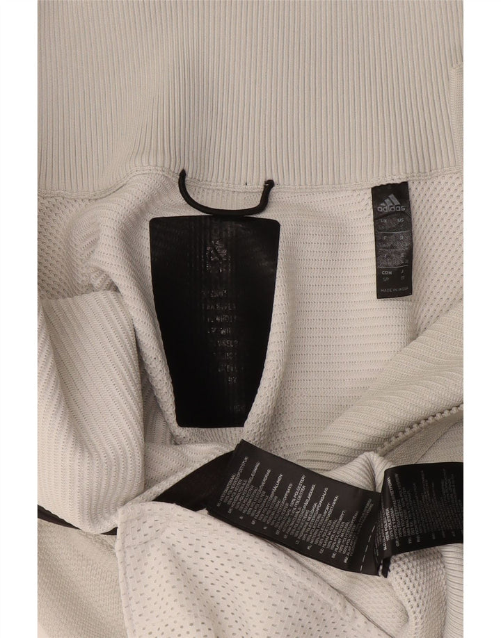 Adidas - Chaqueta de chándal gráfica para mujer, talla 8/10, poliéster blanco pequeño