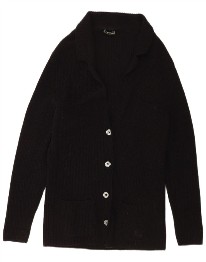 Fred Perry Suéter tipo cárdigan para mujer UK 20 2XL Lana negra