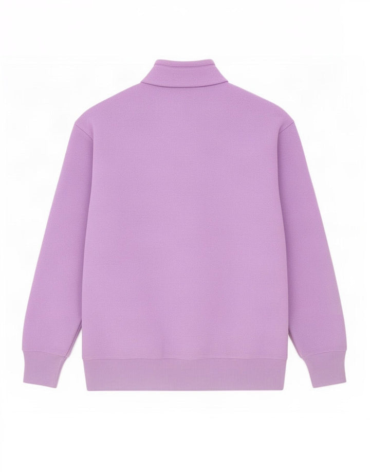 Champion Jersey De Polar Con Cuello Y Cremallera Para Hombre Poliéster Morado Medio