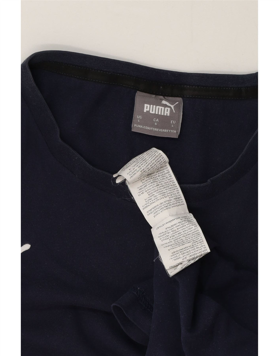 Camiseta Puma Hombre Top Grande Azul Marino Algodón