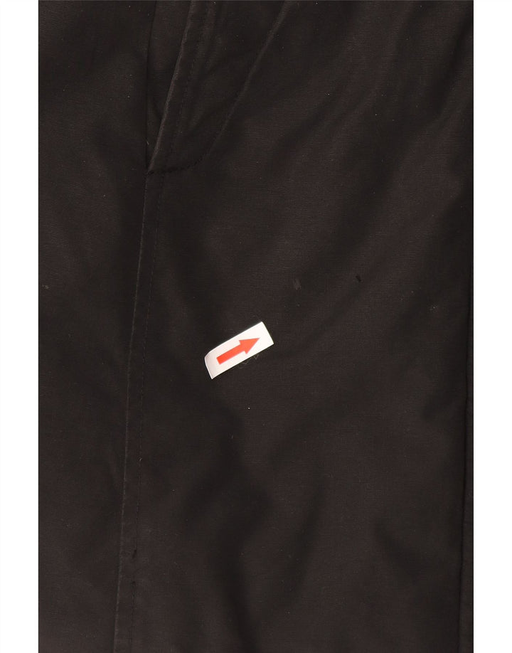 Woolrich Chaqueta acolchada con capucha para mujer UK 44 Mediana Algodón negro