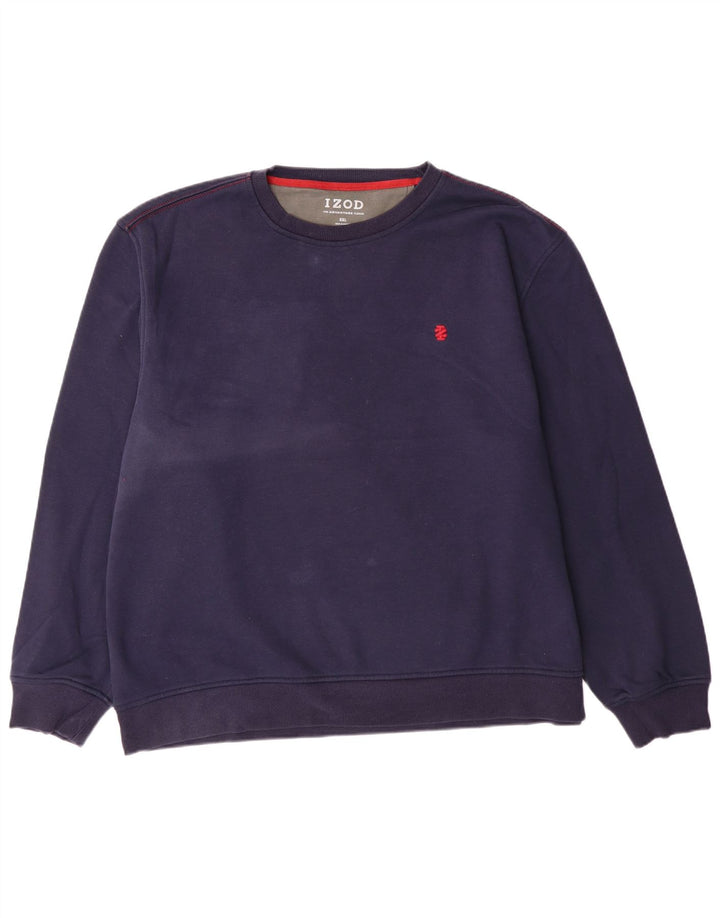 Izod Sudadera Hombre Jumper 2XL Azul Marino Poliéster