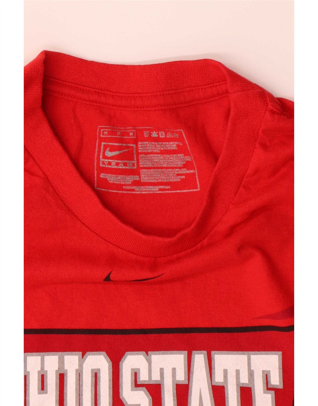 Nike Ohio State Buckeyes - Camiseta gráfica para hombre, color rojo medio, algodón