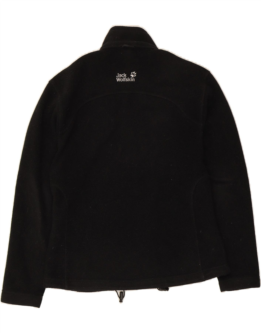 JACK WOLFSKIN Womens Fleece Jacket UK 12/14 Medium Black Polyester Vintage Jack Wolfskin and Second-Hand Jack Wolfskin from Messina Hembry 