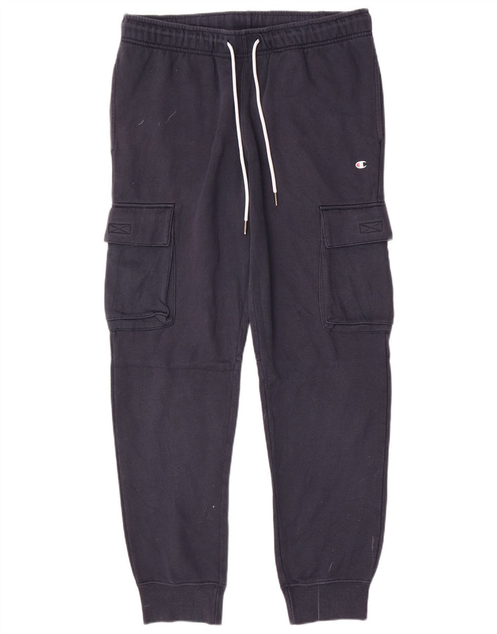 CHAMPION Hombre Cargo Chándal Pantalones Joggers Grande Azul Marino