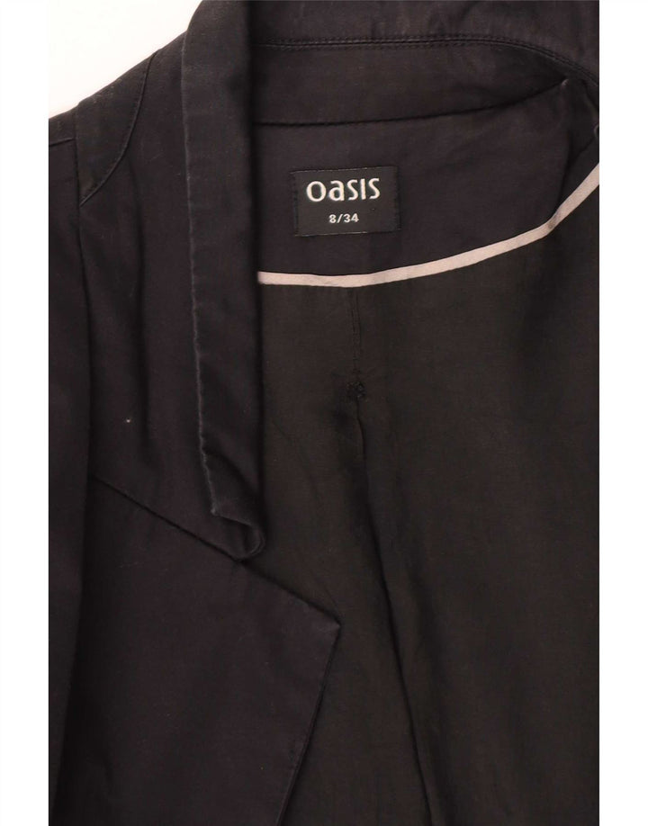 Oasis Chaqueta tipo blazer con 1 botón para mujer UK 8 Small Black