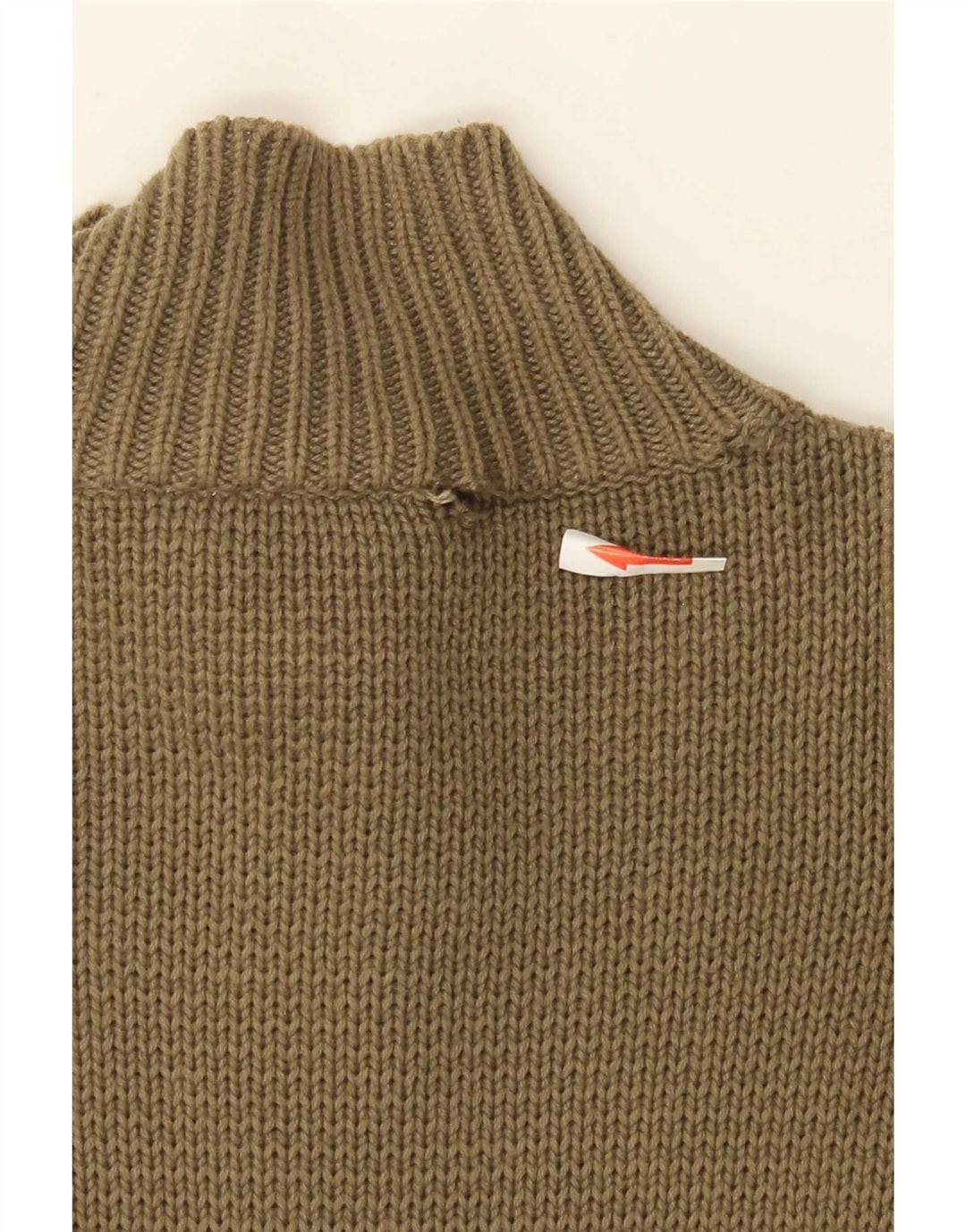 Quiksilver Hombre Cárdigan Suéter Pequeño Caqui Algodón
