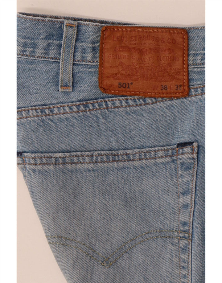 Levi's Vaqueros rectos 501 para hombre W38 L32 Algodón azul