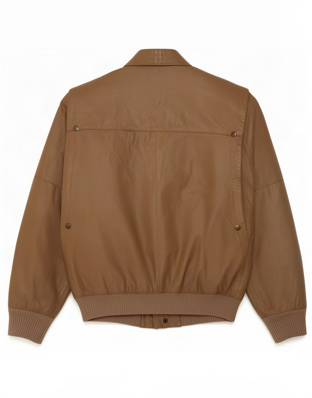 Chaqueta de cuero vintage para hombre IT 48 Marrón medio