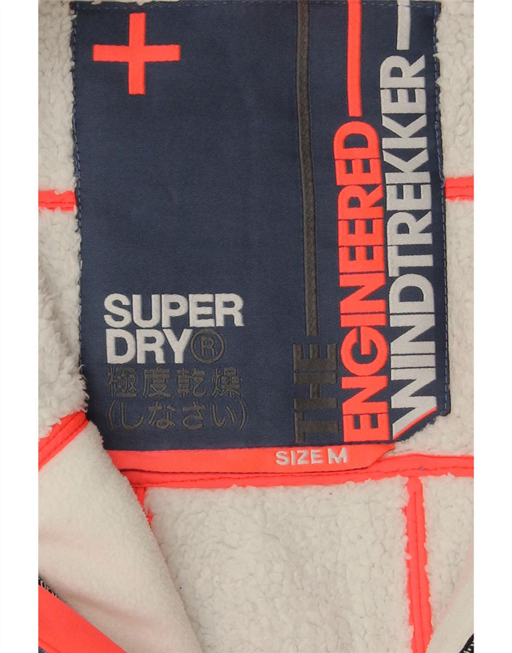Superdry Chaqueta Cortavientos con Capucha The Windtrekker para Mujer UK 44 Azul Medio