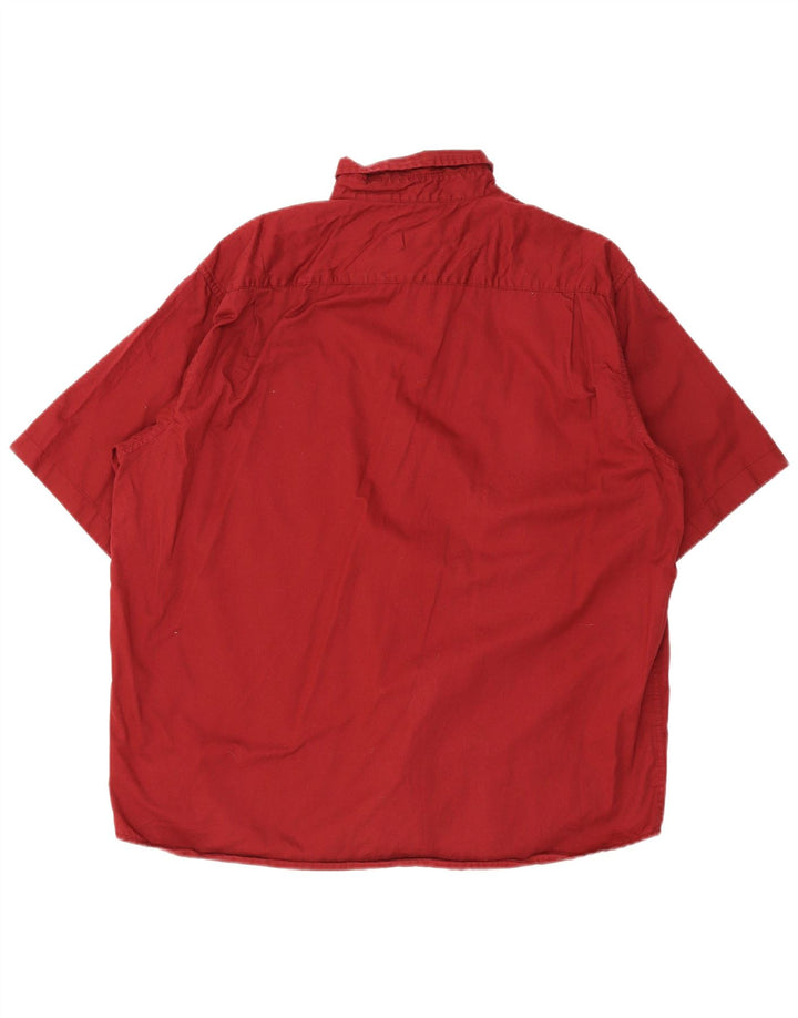 Lee Camisa De Manga Corta Regular Fit Para Hombre XL Algodón Rojo