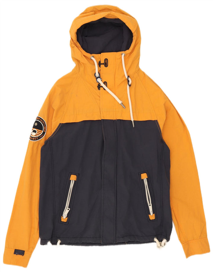 Superdry Chaqueta Cortavientos Con Capucha Para Hombre UK 38 Medium Azul Marino Colorblock