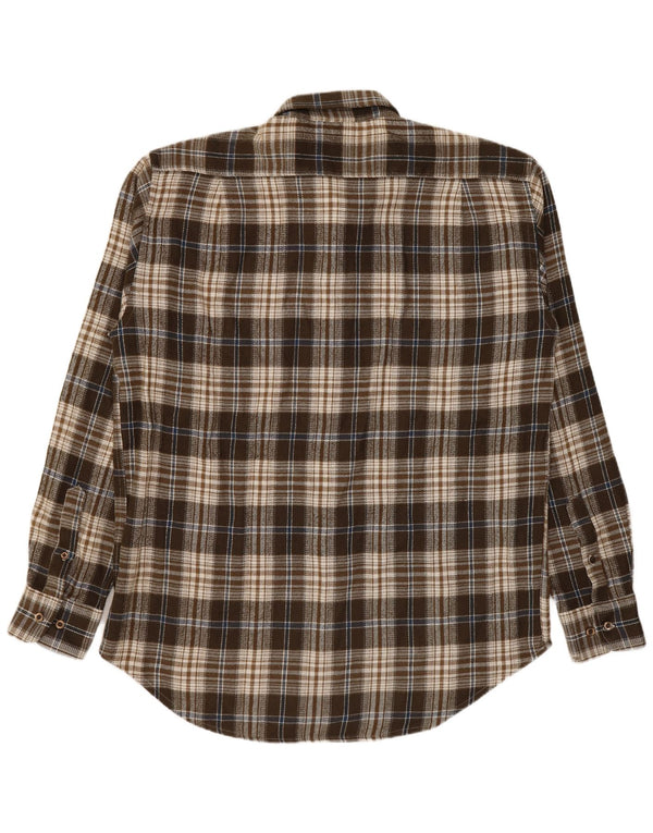Nazca Camisa Sobrecamisa Hombre XL Marrón Cuadros Acrílico