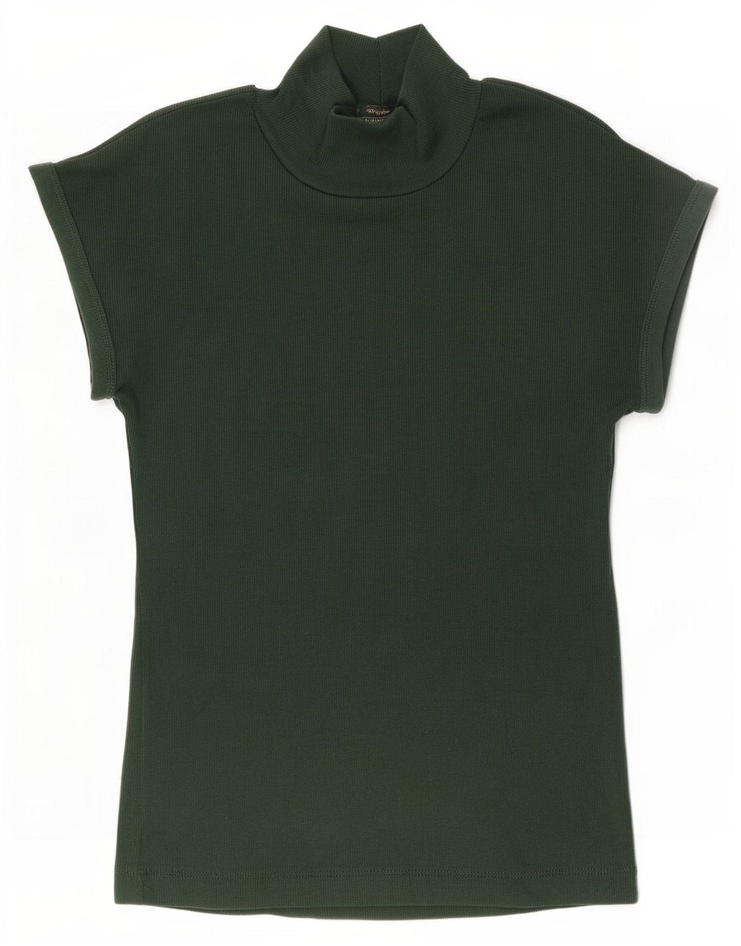 Zara Mujer Camiseta Top UK 12 Medio Verde