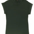 Zara Mujer Camiseta Top UK 12 Medio Verde