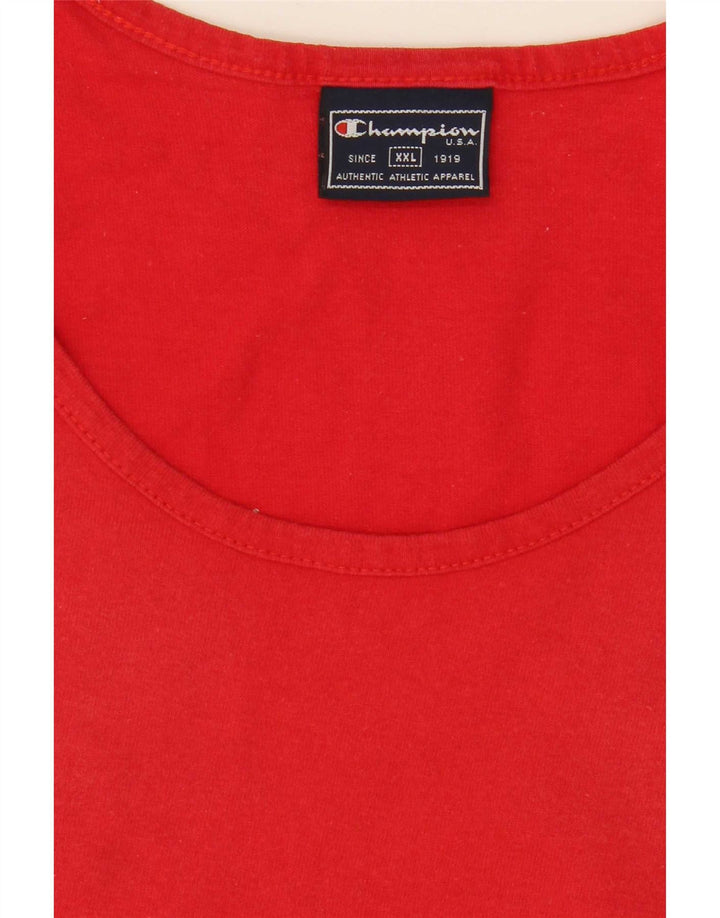 Champion Camiseta Sin Mangas Para Hombre 2XL Rojo