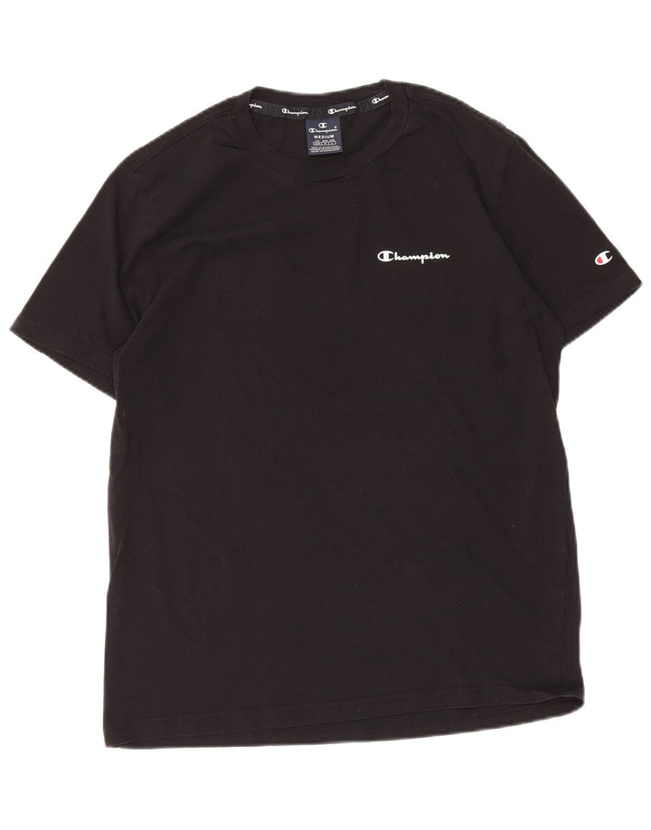CHAMPION Mens T-Shirt Top Medium Black