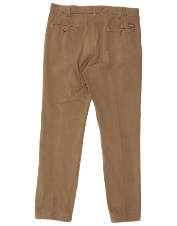 Pantalones chinos ajustados Carrera para hombre W34 L29 Algodón marrón
