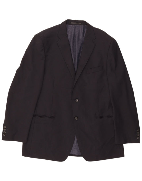 Marks & Spencer Chaqueta tipo blazer con 2 botones para hombre, talla 44, color azul marino