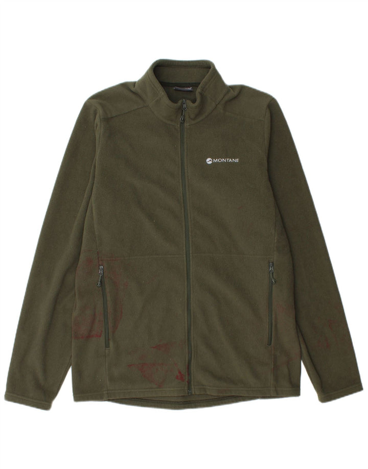 Montane Chaqueta polar para hombre UK 36 Small Caqui Poliéster