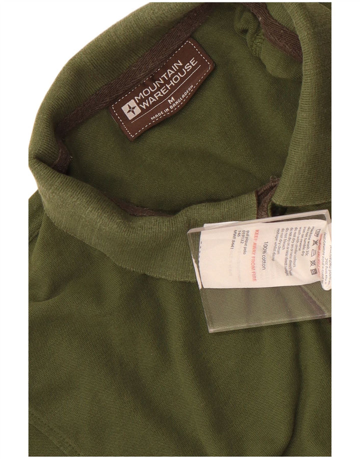 Polo para hombre de algodón verde medio de Mountain Warehouse