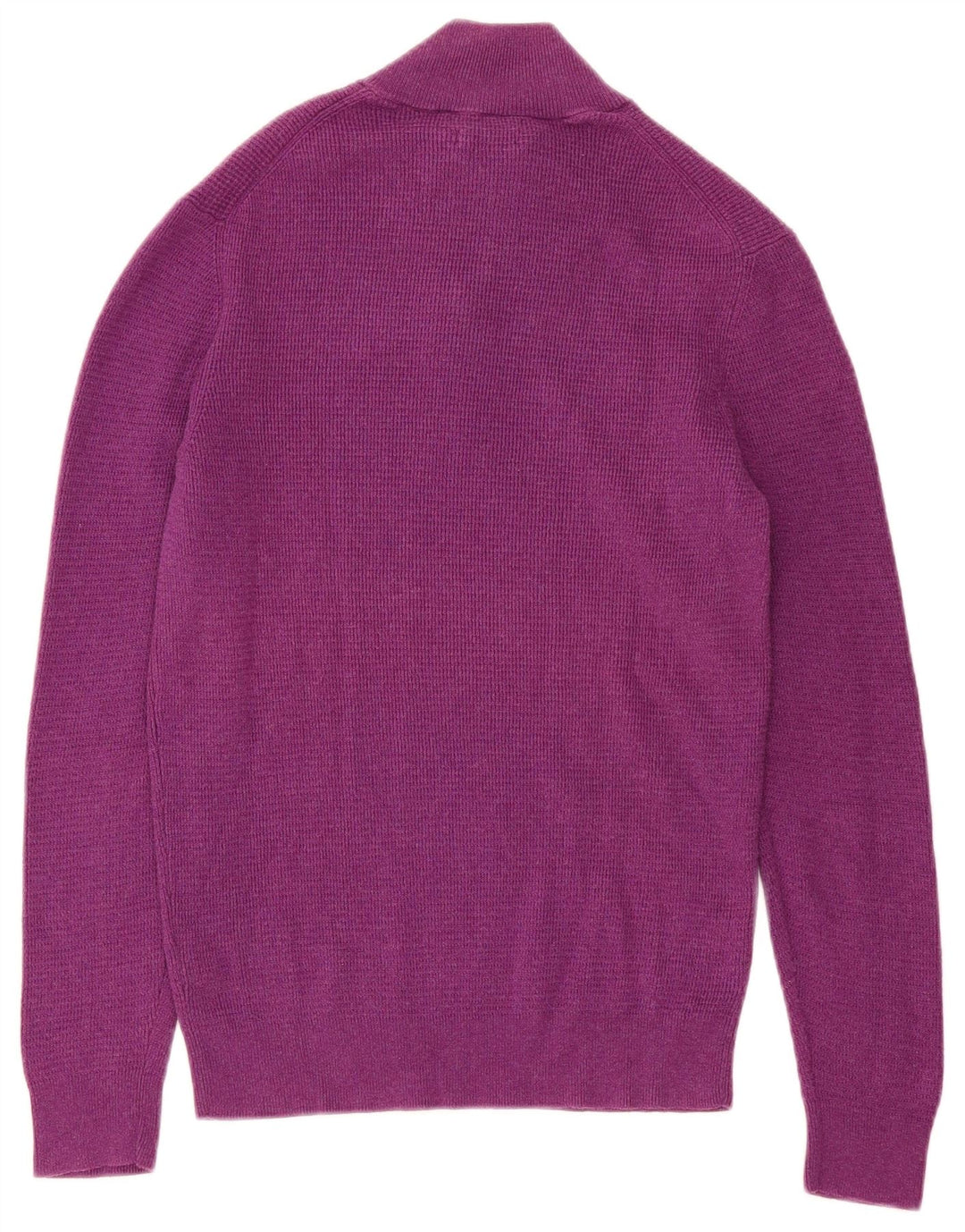 Massimo Dutti Hombre Jersey Con Cremallera En El Cuello Algodón Morado Medio