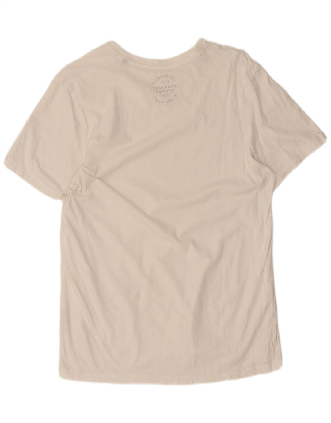 Jack & Jones - Camiseta para hombre, talla grande, color blanco, algodón