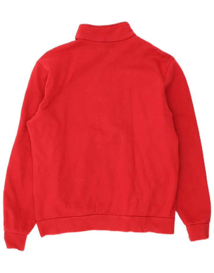 Kappa Hombre Sudadera Con Cremallera Y Cuello Jumper XL Algodón Rojo