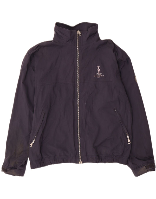 MURPHY & NYE Chaqueta impermeable holgada para hombre UK 38 Medium Azul marino Nylon