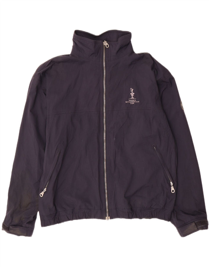 MURPHY & NYE Chaqueta impermeable holgada para hombre UK 38 Medium Azul marino Nylon