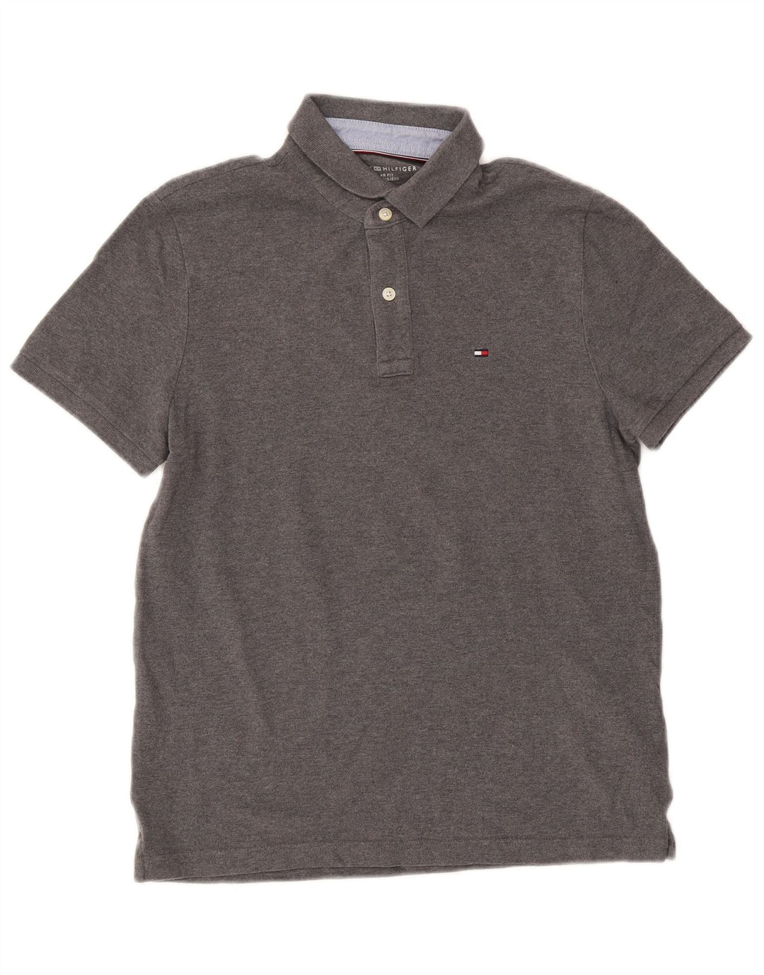Tommy Hilfiger Polo Regular Fit para Hombre Algodón Gris Pequeño