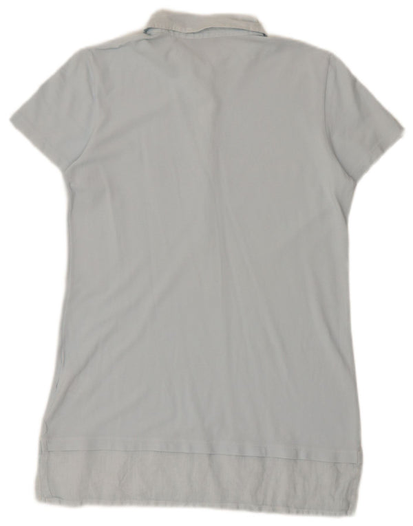 Fred Perry Vestido Polo Para Mujer UK 42 Algodón Azul Medio