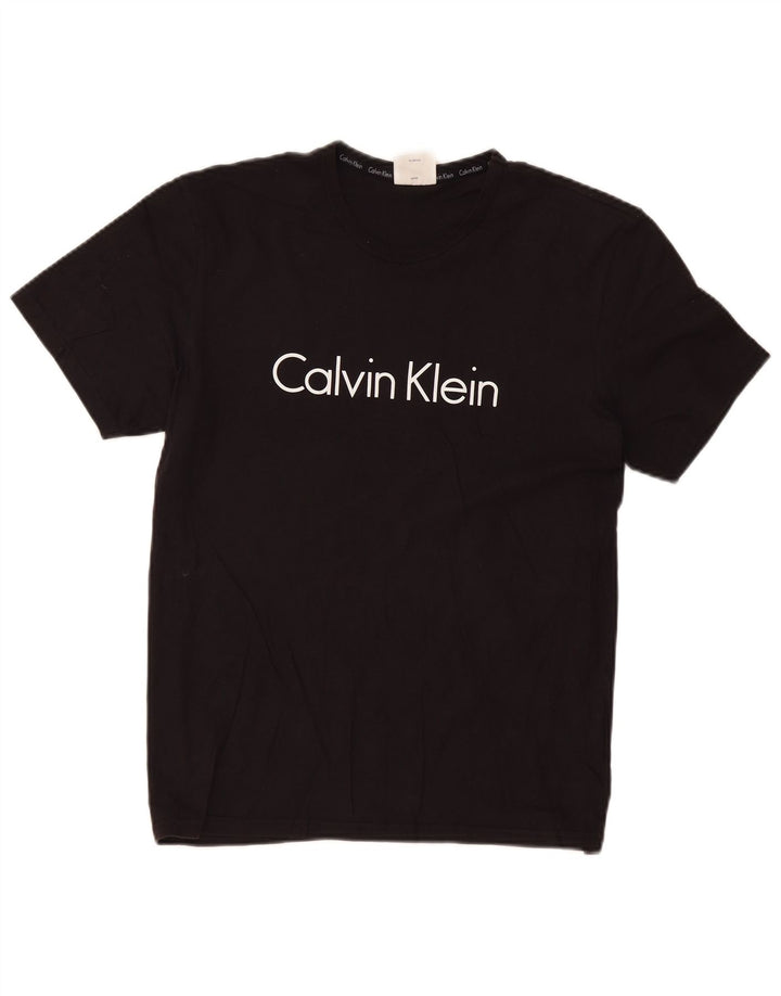Calvin Klein - Camiseta gráfica para hombre, talla mediana, color negro