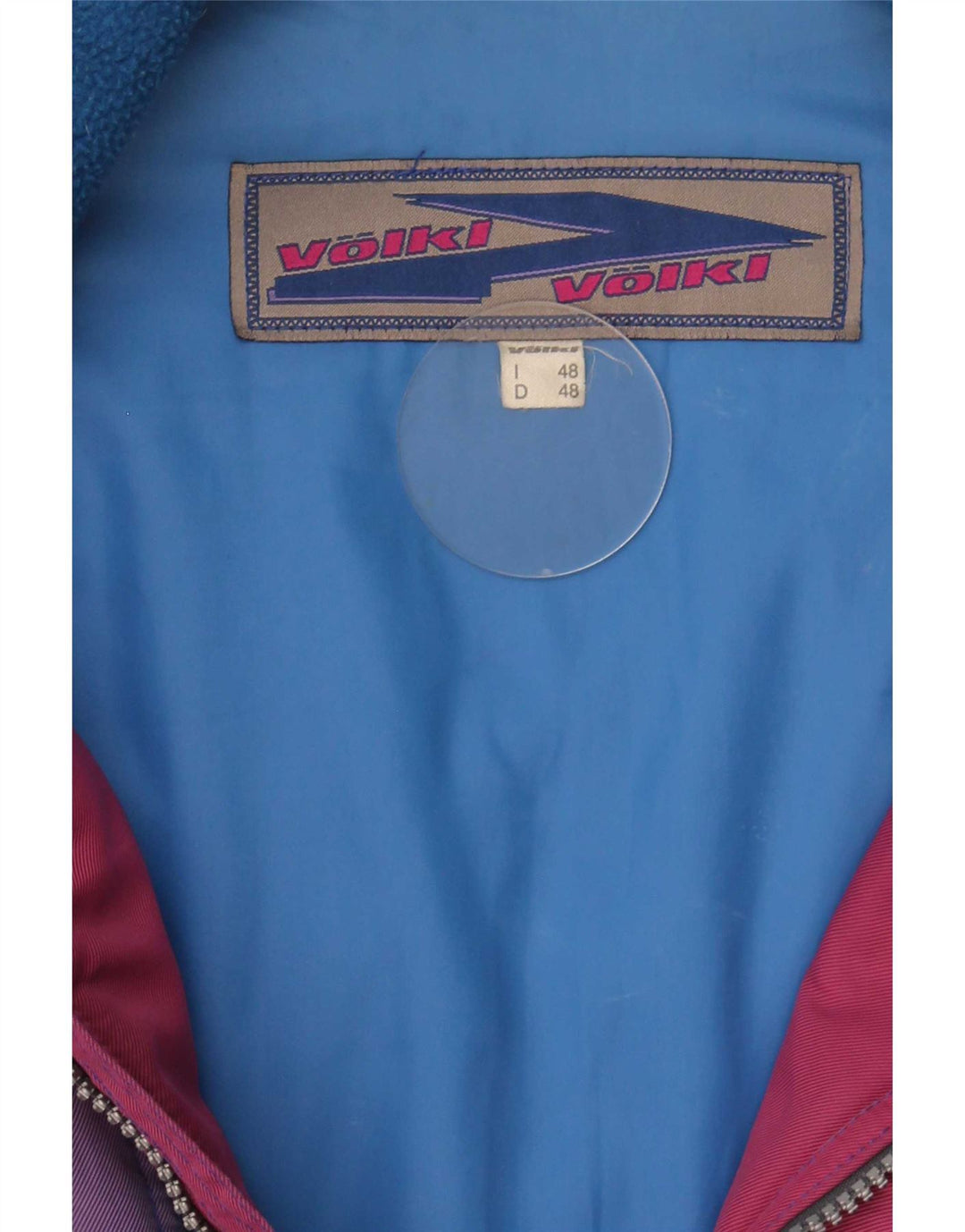 Volkl Chaqueta de esquí para hombre EU 48 Azul medio Colorblock Poliamida