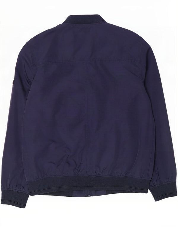 Ben Sherman Chaqueta Bomber para Hombre UK 40 Grande Poliéster Azul Marino