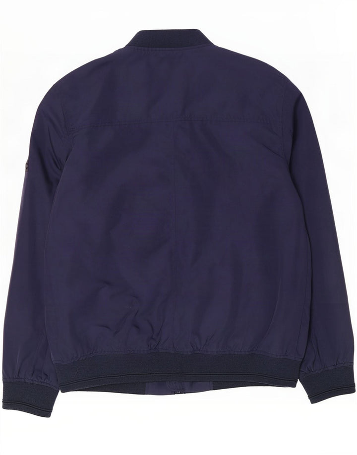 Ben Sherman Chaqueta Bomber para Hombre UK 40 Grande Poliéster Azul Marino
