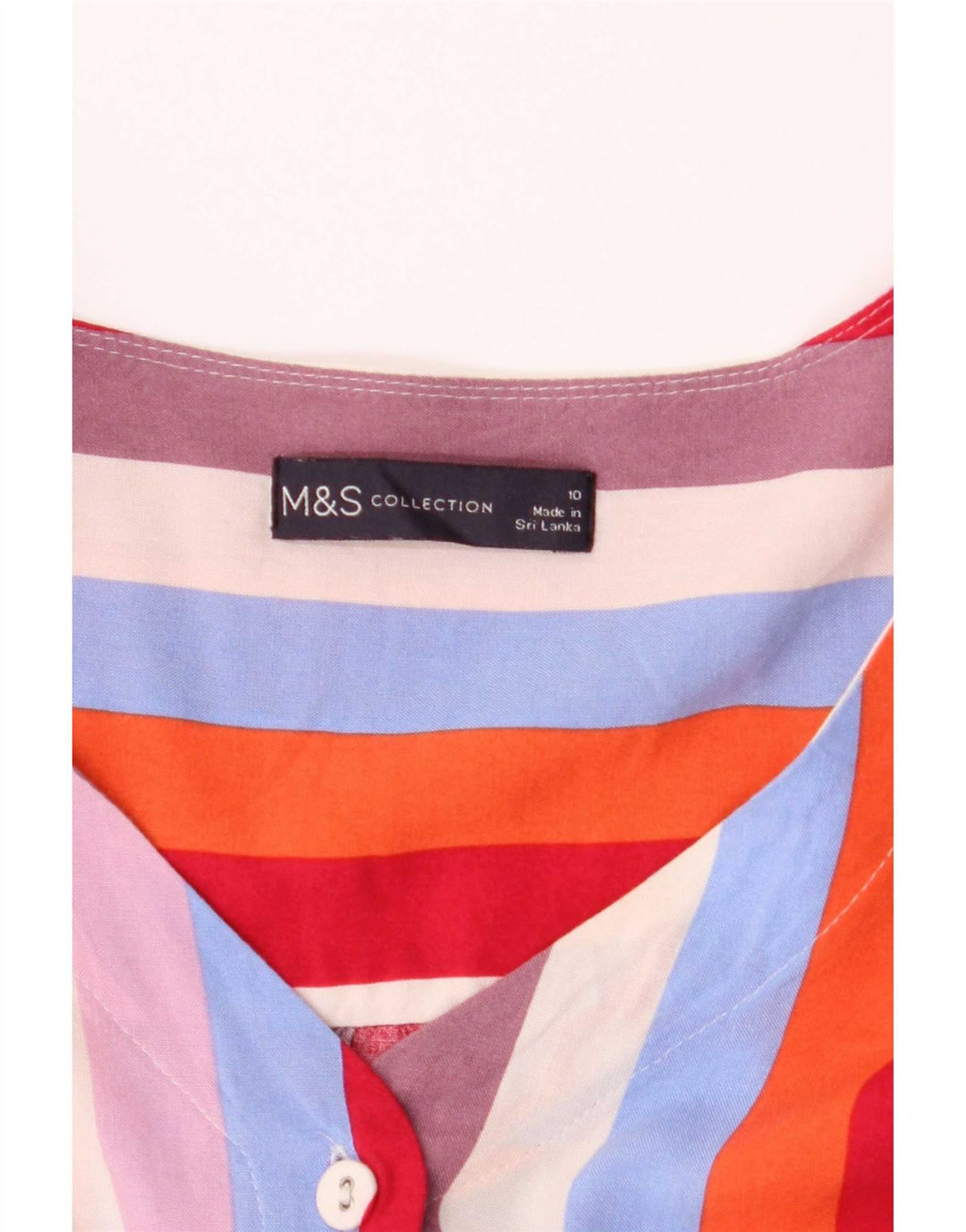 Marks & Spencer Blusa corta para mujer UK 10 Small Multicolor
