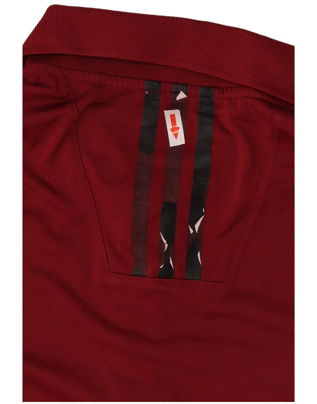 Adidas Mens Climalite Polo Camisa Grande Borgoña Rayas Poliéster