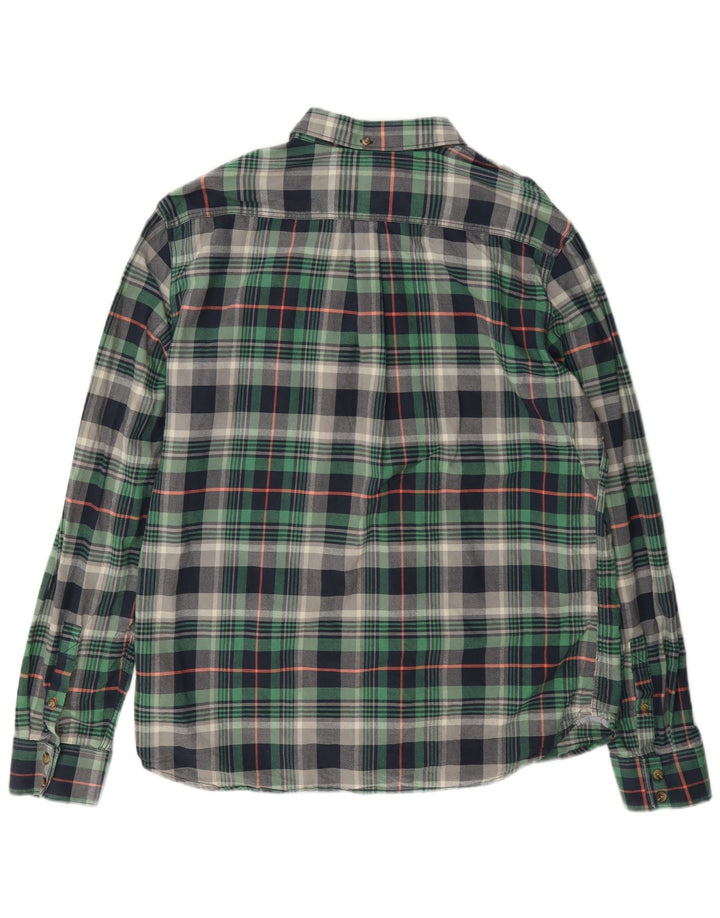 Camisa de franela Vans Hombre XL Algodón a cuadros verdes