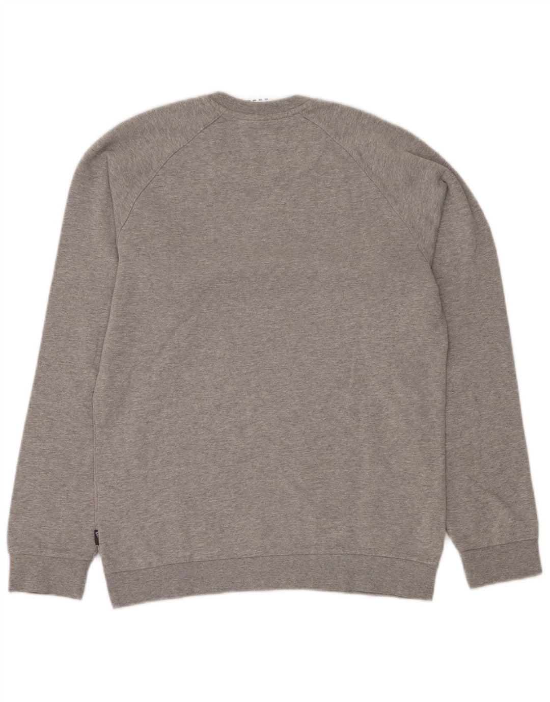ADIDAS Hombre Sudadera Jumper Pequeño Gris Algodón