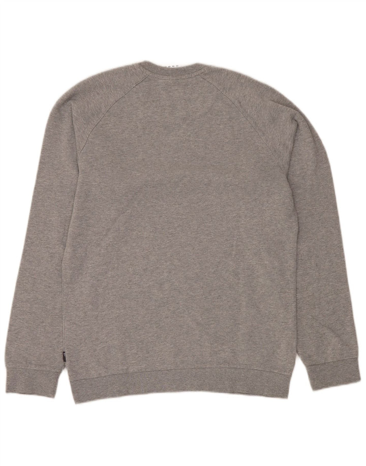 ADIDAS Hombre Sudadera Jumper Pequeño Gris Algodón