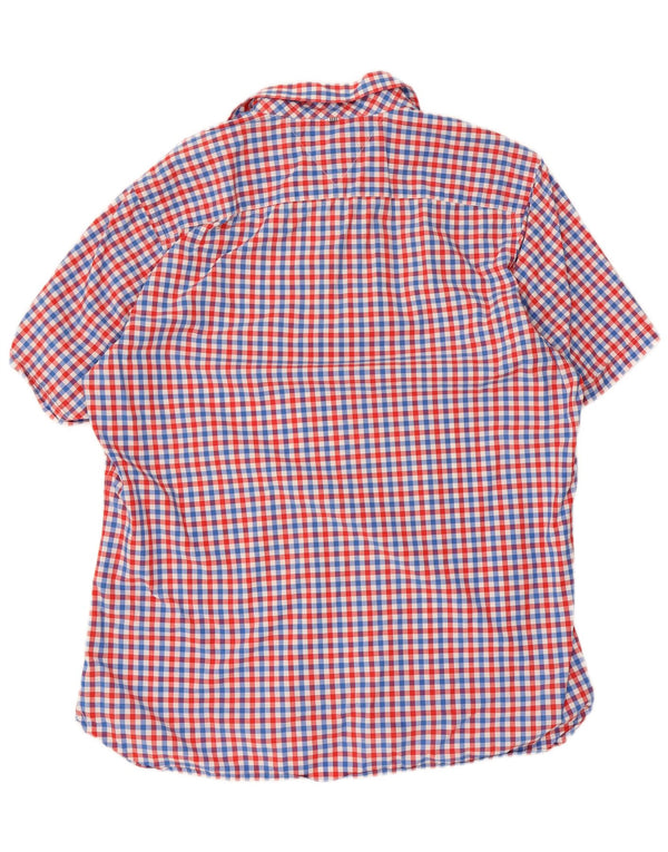 TOMMY HILFIGER Camisa Custom Fit para hombre, talla grande, a cuadros multicolores
