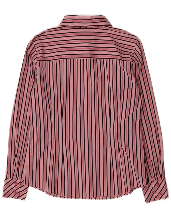 TOMMY HILFIGER Camisa para mujer US 14 XL Algodón a rayas rosa