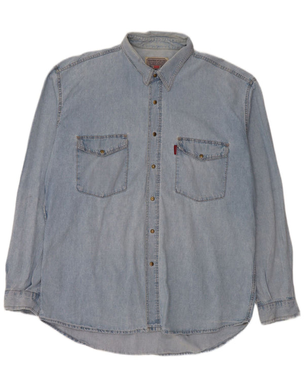 CARRERA Mens Denim Shirt 2XL Blue