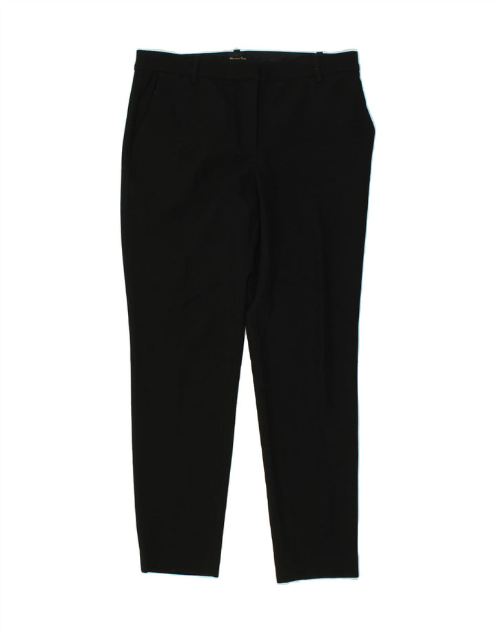 MASSIMO DUTTI Womens Slim Chino Trousers W30 L28 Black Polyester Vintage Massimo Dutti and Second-Hand Massimo Dutti from Messina Hembry 