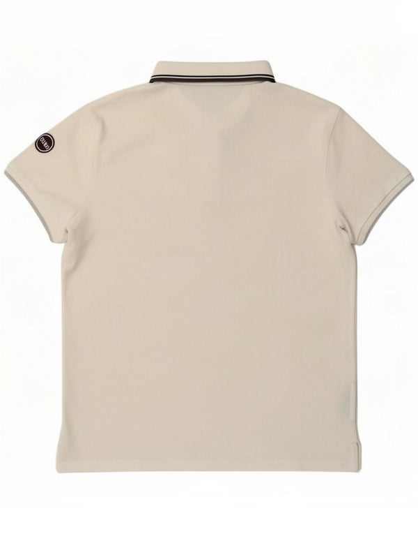Colmar Polo para hombre grande de algodón blanco